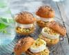 Petits buns au pavot,coleslaw et en cas de caprice