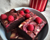 Brownie aux framboises