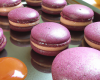 Macarons au réglisse, violet