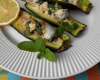 Sardines grillées farcies à la courgette et au citron marinés à la menthe fraîche