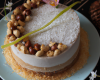 Entremets gênoise et noix de coco