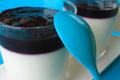 Panna-Cotta au chocolat blanc et coulis de mûres