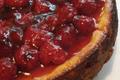 Gâteau au fromage et aux framboises