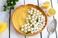 Tarte au citron et sa meringue dorée au four