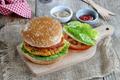 Burger végétarien aux céréales et lentilles