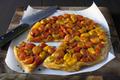 Tatin de tomates cerises chaudes