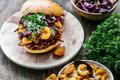 Pulled pork burger au chutney de mirabelles