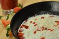 Minestrone de fraises et écume de coco