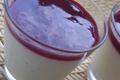 Pannacotta au coulis de fraises