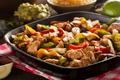 Fajitas au poulet et aux poivrons