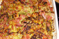Gratinée de feuilles de chou et morteau