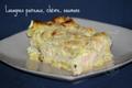 Lasagnes aux 2 saumons, poireaux et chèvre