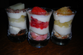 Verrines au mascarpone et fraise des bois