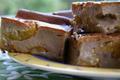 Clafoutis de pain d'épices aux mirabelles