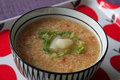 Soupe d'asperges au crabe