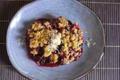 Crumble fruits de saison-coco