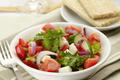 Salade de Caprice des Dieux et tomates