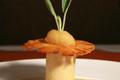Foie gras mi cuit pulpe dananas parfumée à la sauge