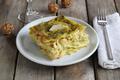 Lasagne au pesto, crabe et Saint-Jacques