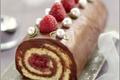 Bûche roulée Chocolat, Framboise coco et citron vert