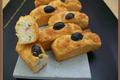 Financiers salés à la crème au lard fumé