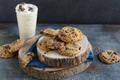 Cookies au chocolat et milkshake à la banane et vanille