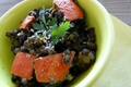 Lentilles au potimarron et sauce coco curry