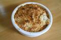 Crumble pommes et bananes flambée