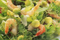 Salade aux avocats et crevettes