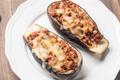 Barquette d'aubergines farcies