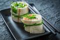 Wrap saumon fumé & crudités