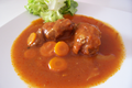 Joues de porc à l'orange