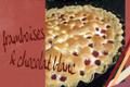 Tarte mousseuse au chocolat blanc et framboises