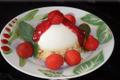 Dôme de panna cotta chocolat blanc