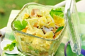 Salade de pâtes au gruyère AOC et au curry