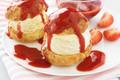 Profiteroles à la fraise