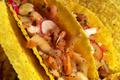 Les Cancun Tacos: saumon, crevettes et crudités !
