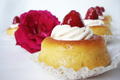 Mini savarin aux fraises