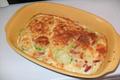 Gratin de courgettes et lardons