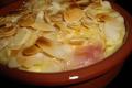 Pêches gratinées aux amandes