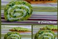 Roulé apéritif épinards et wasabi et fromage de chèvre