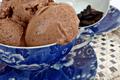 Glace au chocolat et fèves tonka
