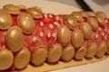 Bûche mangue épicée -coco-framboise
