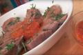 Langue de bœuf, sauce piquante