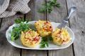 Gratins de mini penne au jambon