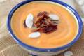 Soupe de potiron et croustillants de magret de canard