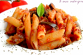 Penne à la sauce tomate & aux aubergines