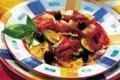 Carpaccio, salade de pâtes et légumes à la Provençale