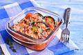 Gratin d'aubergine et tomates