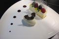 New York cheesecake en version moderne, sorbet yaourt bulgare